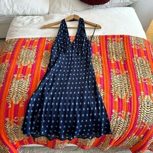 Reformation Blue Halter Dress